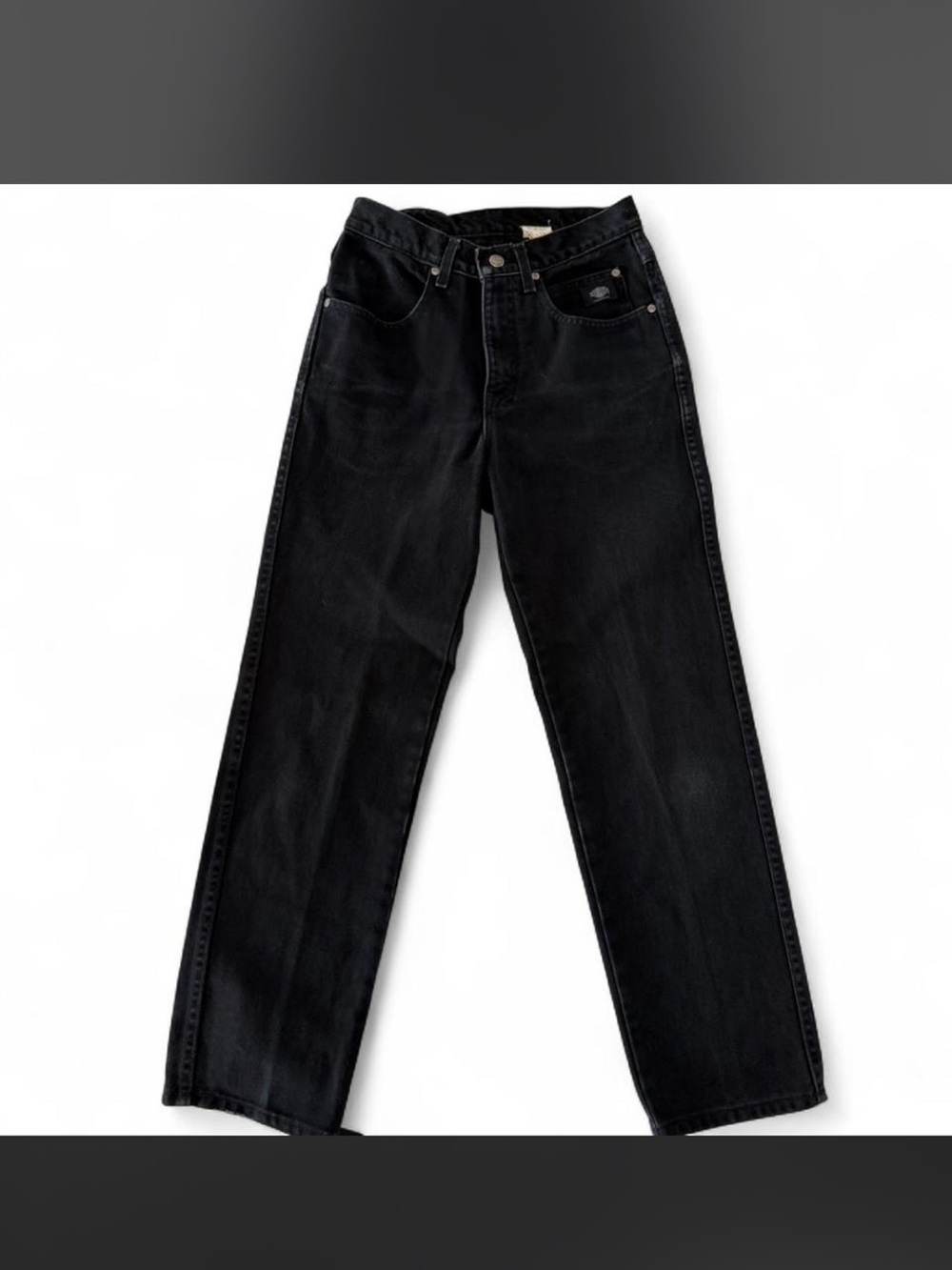 VTG 90s Harley Davidson 1998 Women’s Black High Waisted Jeans Size 29x30